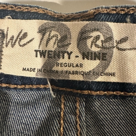 We the Free Dark Blue Denim Skirt Size 29 - Picture 3 of 5